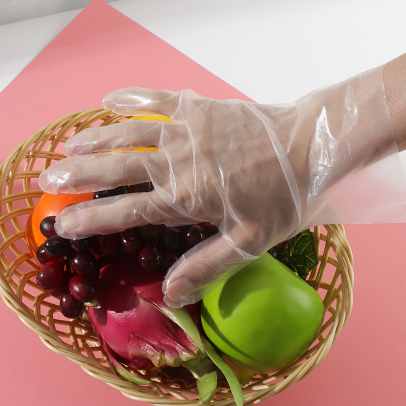 Milieuvriendelijke en zachte Off-white TPE-handschoenen (ruitpatroon) Milieuvriendelijke en zachte Off-white TPE-handschoenen (ruitpatroon)