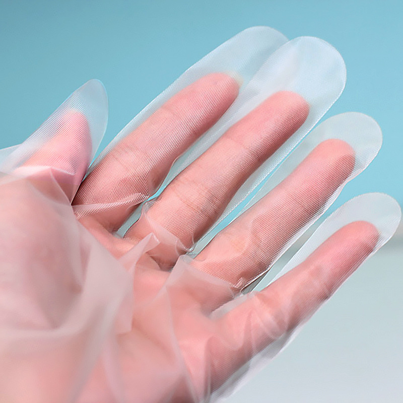 Olie- en waterbestendige gebroken witte CPE-handschoenen Olie- en waterbestendige gebroken witte CPE-handschoenen