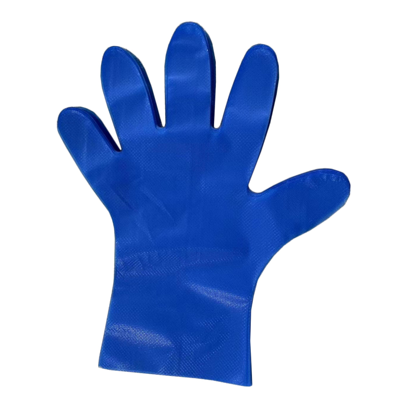 Chemische bestendigheid Blauwe TPE-handschoenen (ruitpatroon) Chemische bestendigheid Blauwe TPE-handschoenen (ruitpatroon)