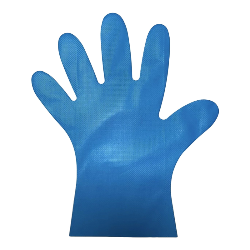 Chemische bestendigheid Blauwe TPE-handschoenen (ruitpatroon)