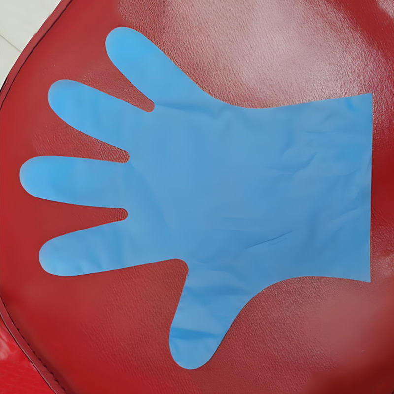 Chemische bestendigheid Blauwe TPE-handschoenen (matte textuur) Chemische bestendigheid Blauwe TPE-handschoenen (matte textuur)
