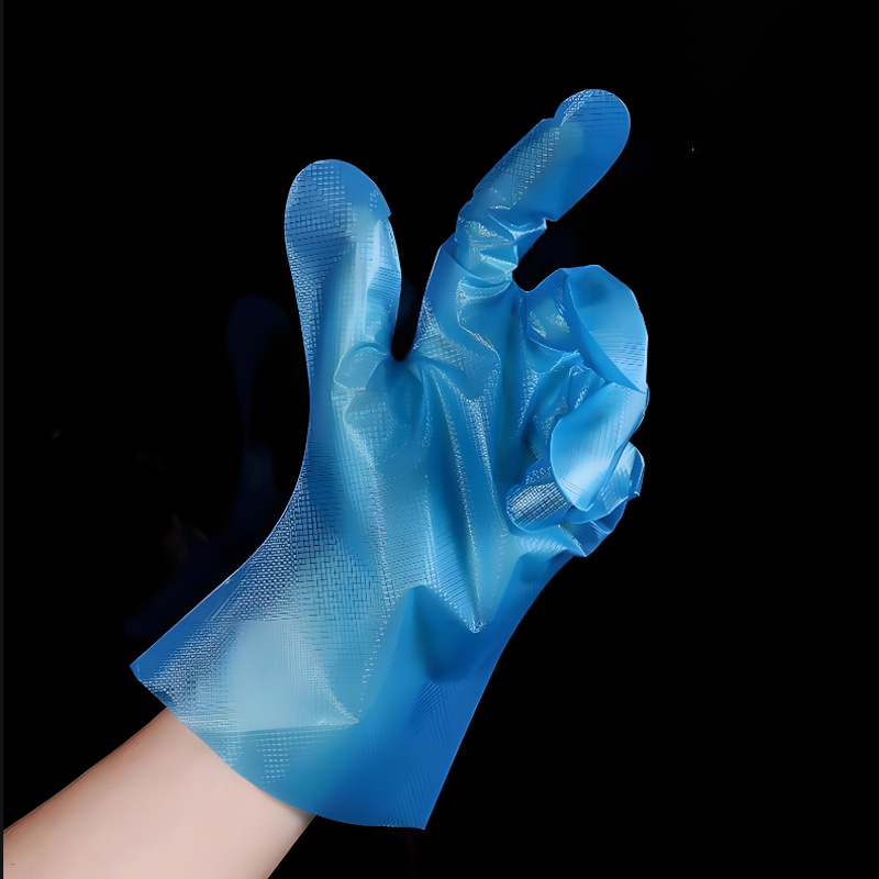 ‌Chemische bestendigheid Blauwe TPE-handschoenen (matte textuur)