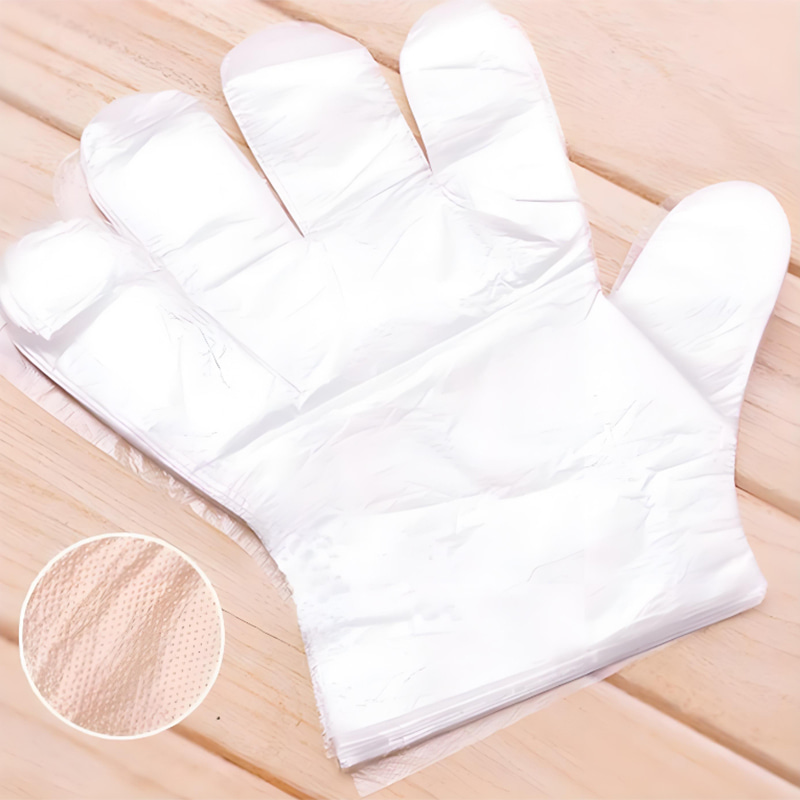 Waterdichte en oliebestendige gebroken witte HDPE-handschoenen