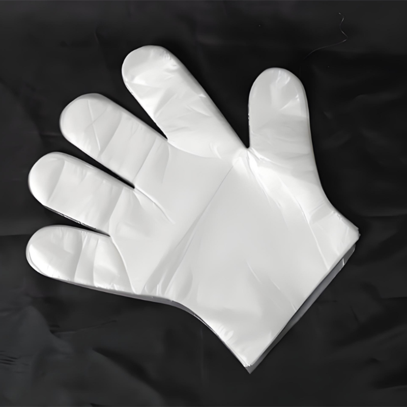 Waterdichte en oliebestendige gebroken witte HDPE-handschoenen
