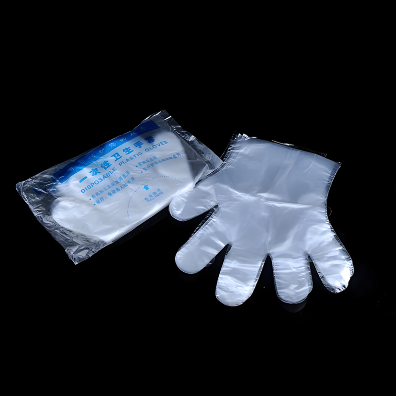Waterdichte en oliebestendige gebroken witte HDPE-handschoenen
