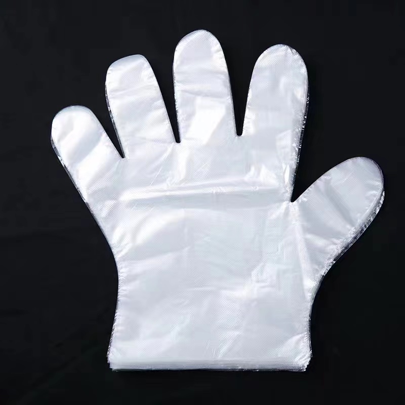 Waterdichte en oliebestendige gebroken witte LDPE-handschoenen