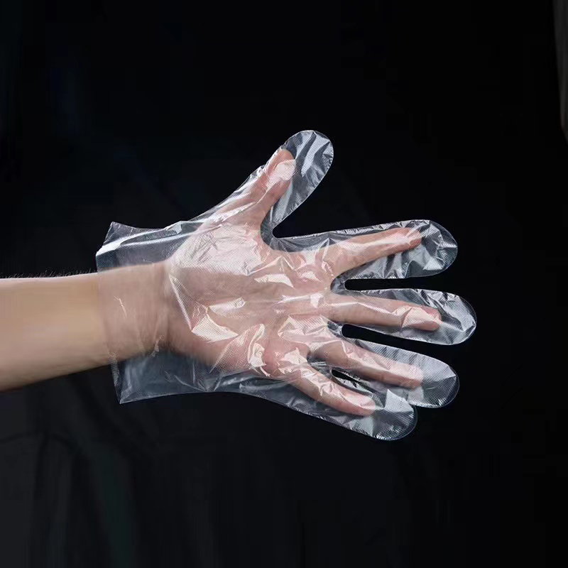 Waterdichte en oliebestendige gebroken witte LDPE-handschoenen