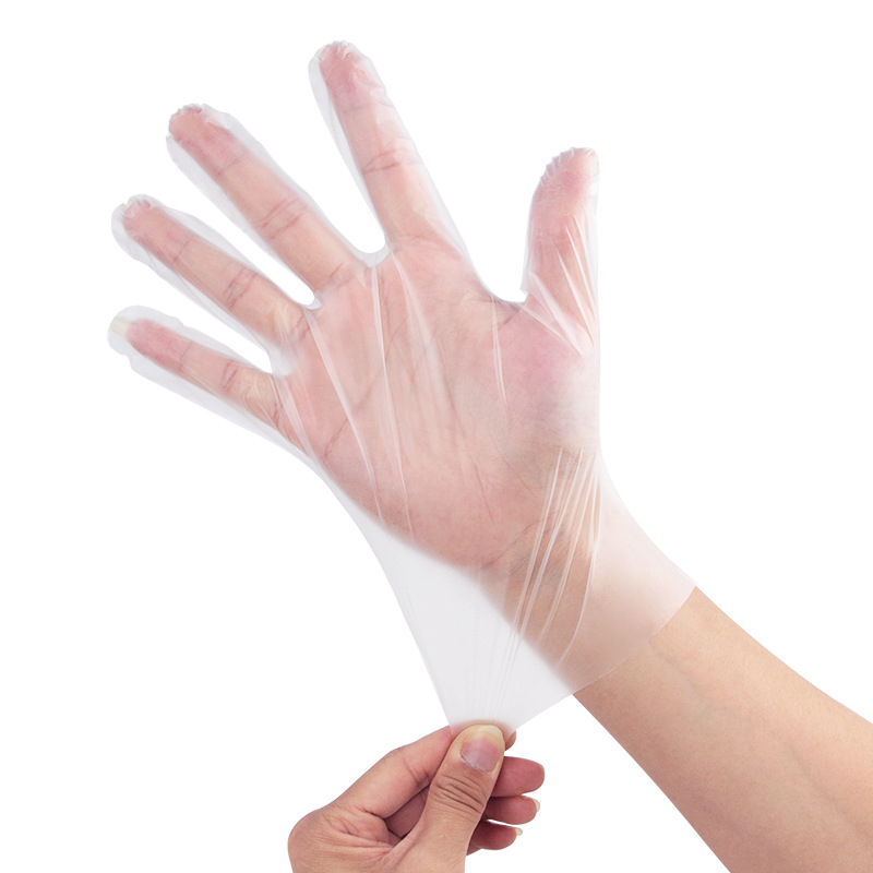 ‌‌‌Milieuvriendelijke en zachte gebroken witte TPE-handschoenen (matte textuur)