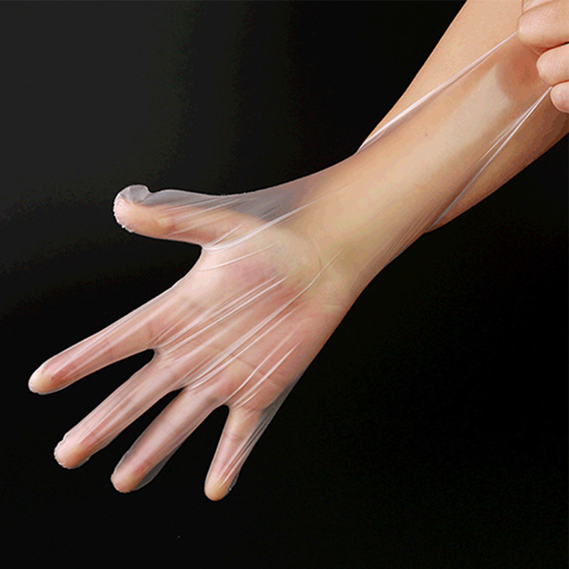 ‌‌‌Milieuvriendelijke en zachte gebroken witte TPE-handschoenen (matte textuur)