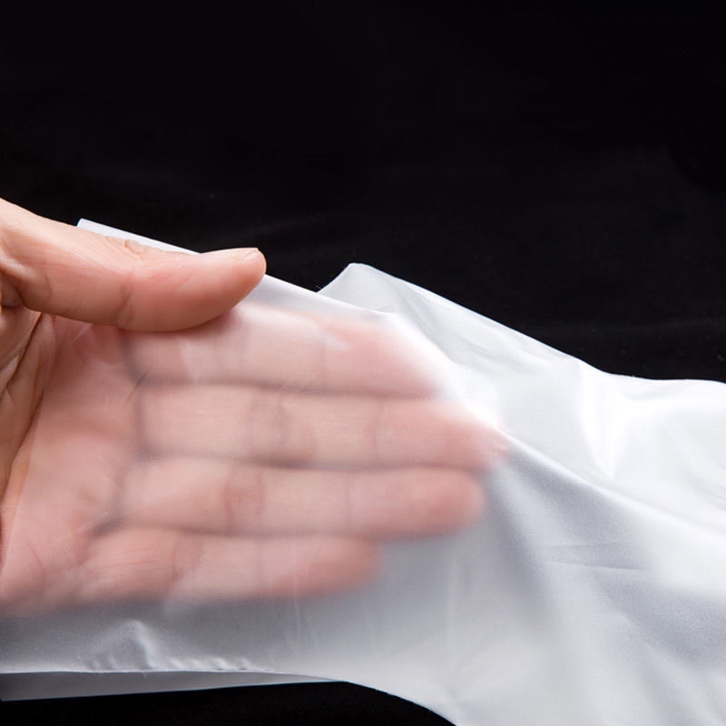 ‌‌‌Milieuvriendelijke en zachte gebroken witte TPE-handschoenen (matte textuur)