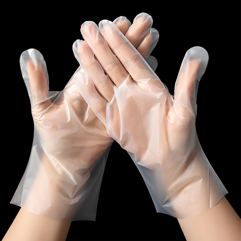‌‌‌Milieuvriendelijke en zachte gebroken witte TPE-handschoenen (matte textuur)
